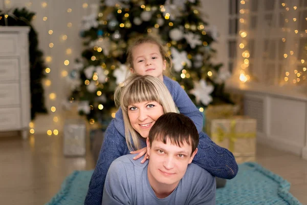 Papa maman et fille — Photo