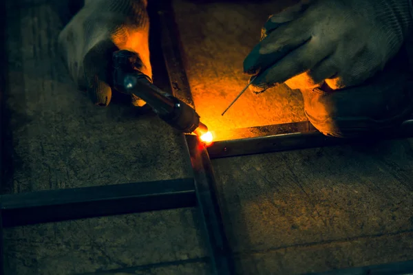 Welding torch welder — Stock Photo, Image