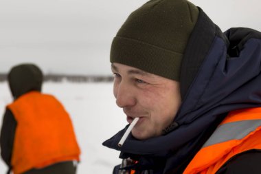 Sigara molasında yükleyicilerin portresi