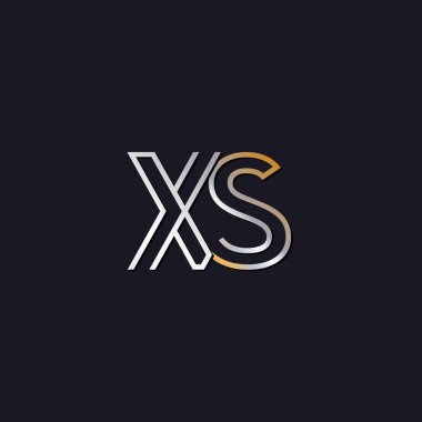 koyu arka plan üzerinde başlangıç harfi xs logo