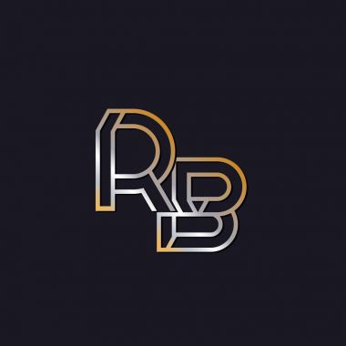 koyu arka plan üzerinde başlangıç harfi rb logo