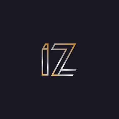 koyu arka plan üzerinde başlangıç harfi Iz logo