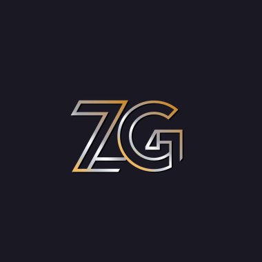 koyu arka plan üzerinde başlangıç harfi zg logo
