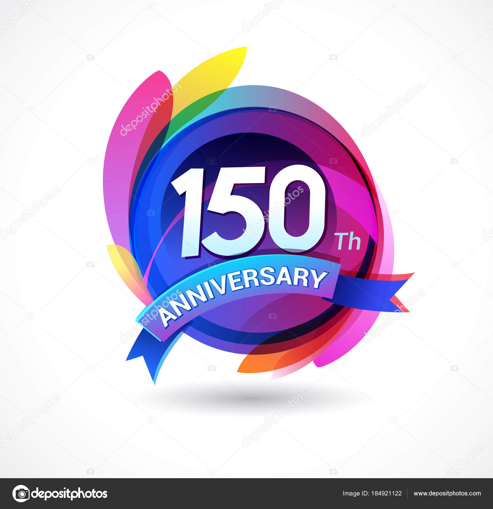 Free Vector  150 years anniversary badge