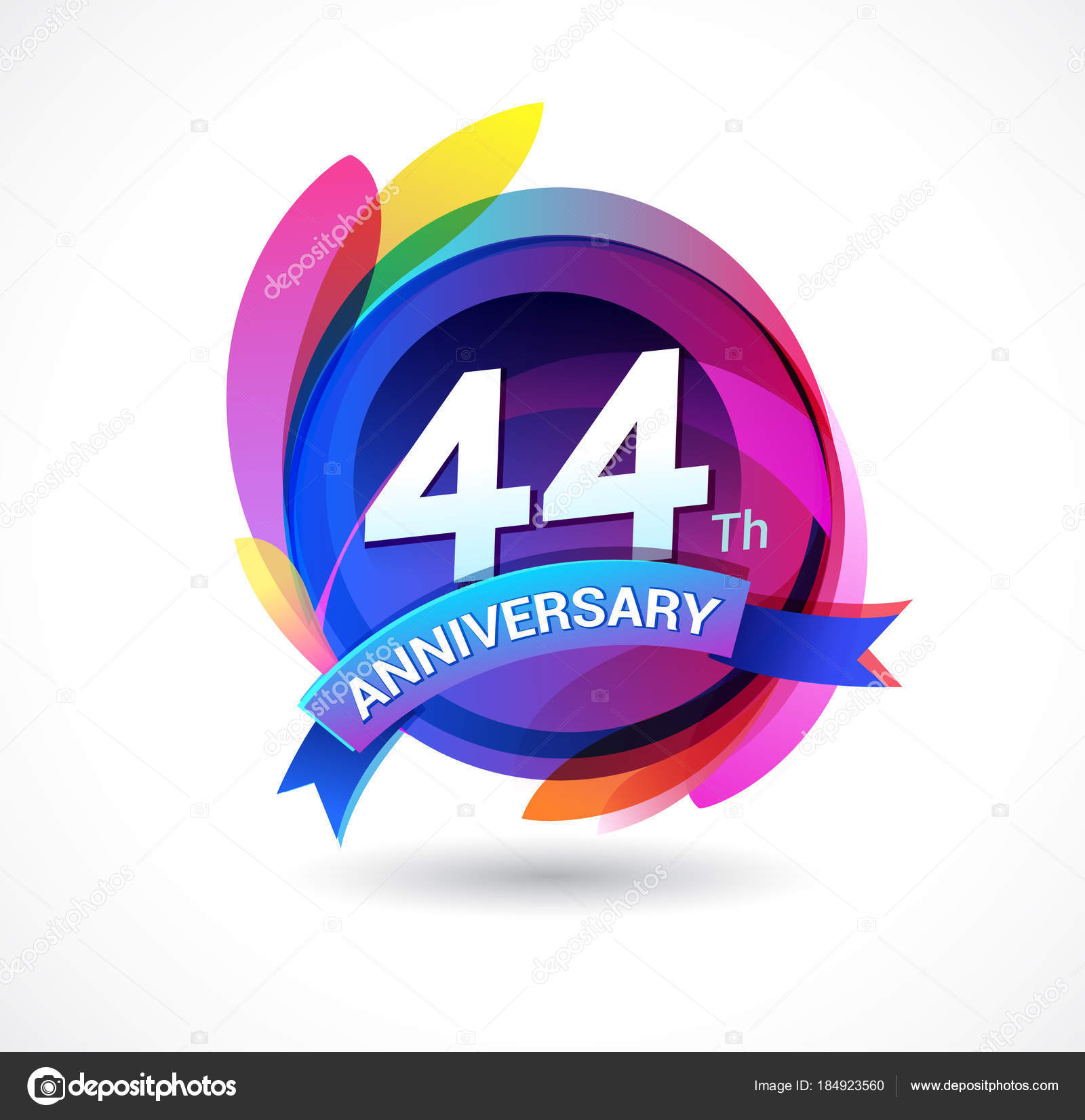 Logo Design Pour Ans Anniversaire Sur Fond Blanc Image Vectorielle Par Vectorawesome C Illustration