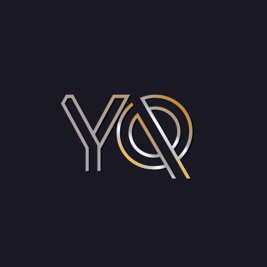 koyu arka plan üzerinde başlangıç harfi yq logo