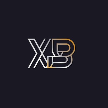 koyu arka plan üzerinde başlangıç harfi xb logo