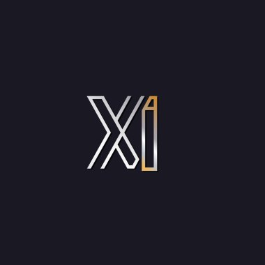 İlk harf xi logosuna koyu arka plan