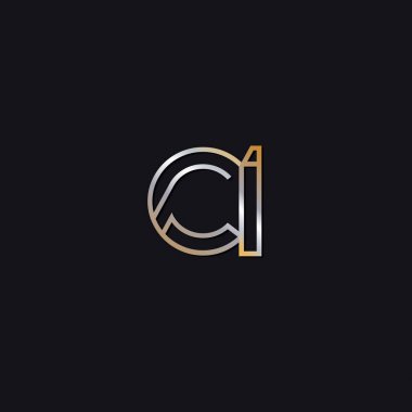 koyu arka plan üzerinde CI ilk harfleri logo