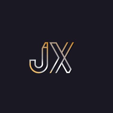 koyu arka plan üzerinde başlangıç harfi jx logo