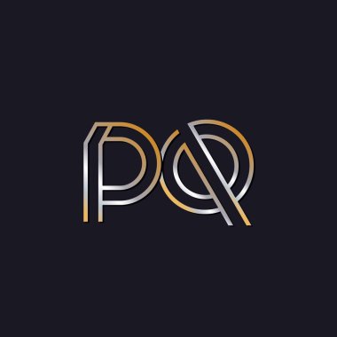 koyu arka plan üzerinde başlangıç harfi pq logo