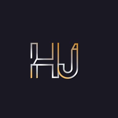 HJ başlangıç harfi logosuna koyu arka plan