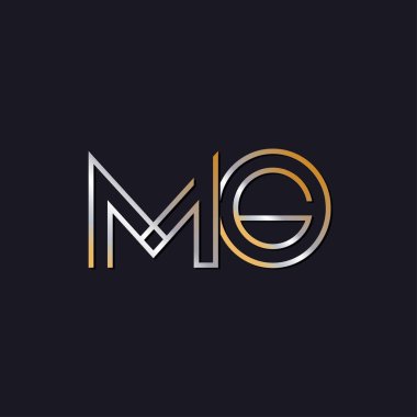 koyu arka plan üzerinde başlangıç harfi mo logo