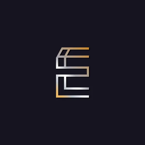 Логотип Початкової Літери Темному Фоні — стоковий вектор