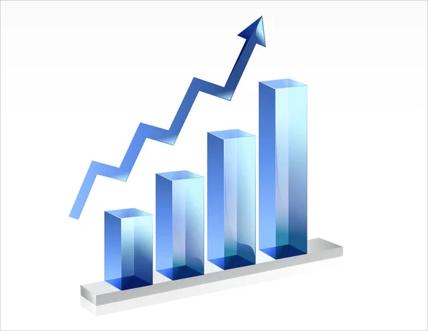Üzleti Grafikon Feldolgozásra Adatok Elemzése — Stock Vector