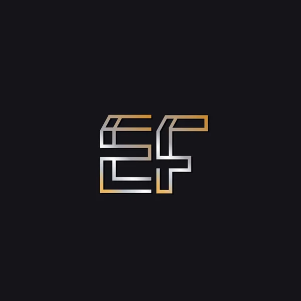 Логотип Початкових Літер Темному Фоні — стоковий вектор