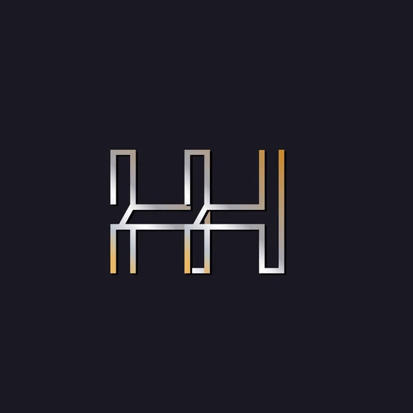 Logo Van Eerste Letters Donkere Achtergrond — Stockvector