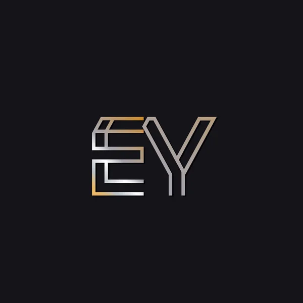 Логотип Початкових Літер Очей Темному Фоні — стоковий вектор