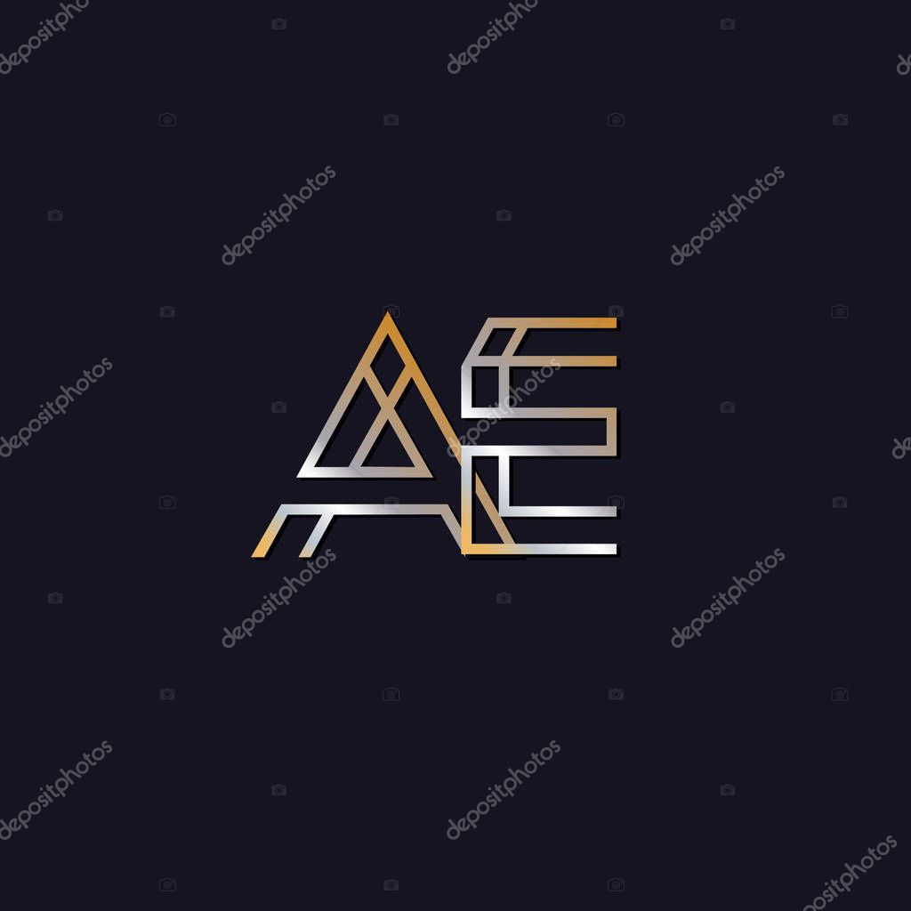 Initial Letters Logo Dark Background — Stock Vector © vectorawesome