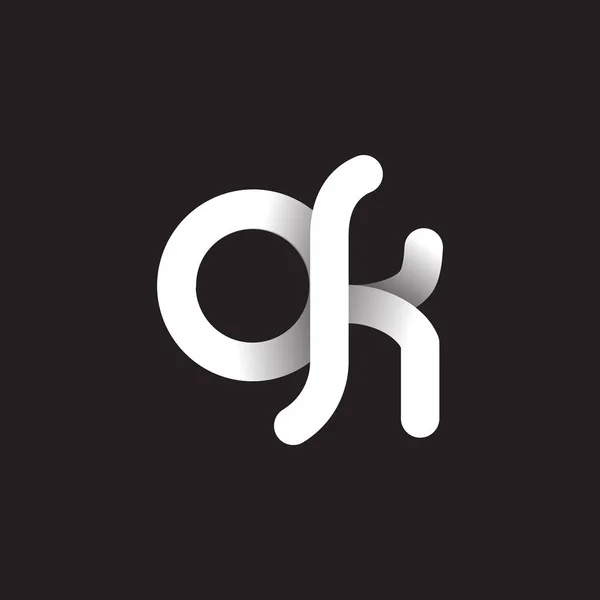 Bokstäver Logotyp Mörk Bakgrund — Stock vektor