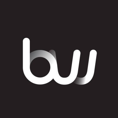 koyu arka plan üzerinde BW harf logo