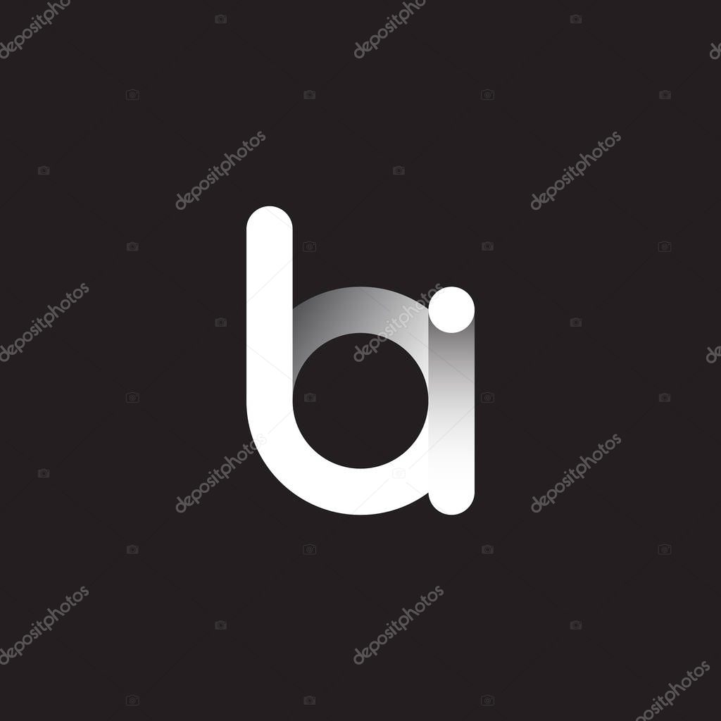 Bi  letters  logo  on dark background