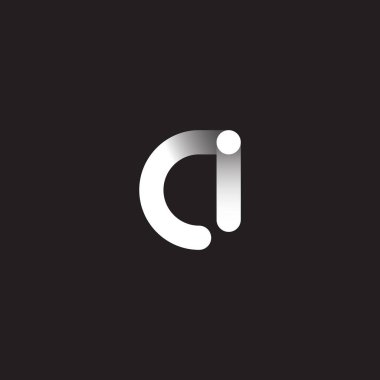 koyu arka plan üzerinde CI harf logo