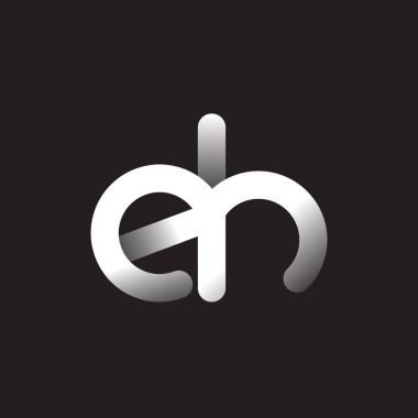 ha koyu arka plan üzerinde logo harfleri