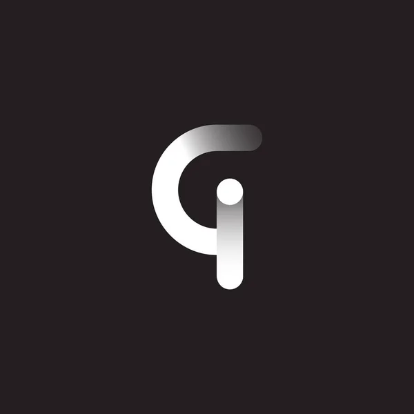 Letras Logotipo Fundo Escuro —  Vetores de Stock
