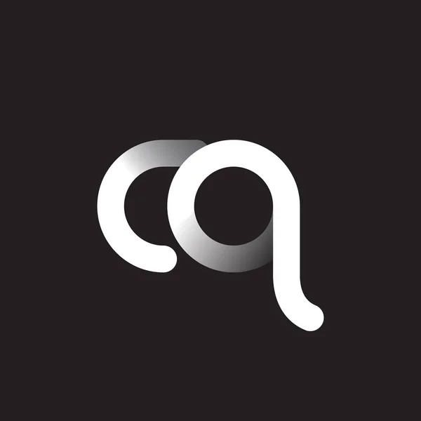 Harf Logo Koyu Arka Plan Üzerinde — Stok Vektör