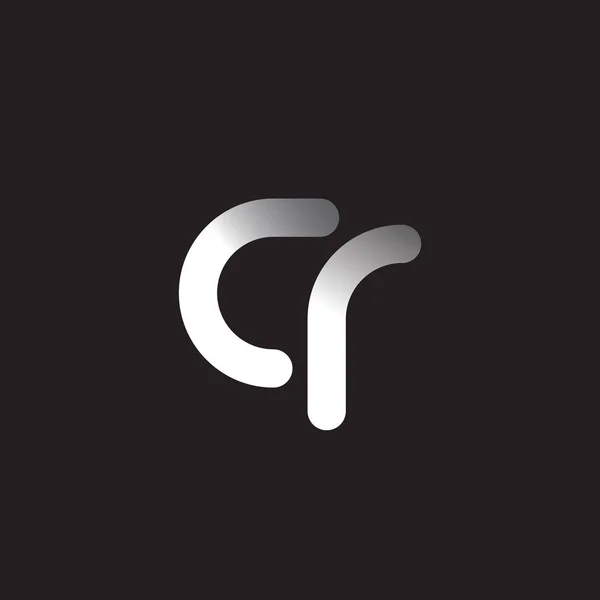 Logo Van Letters Donkere Achtergrond — Stockvector