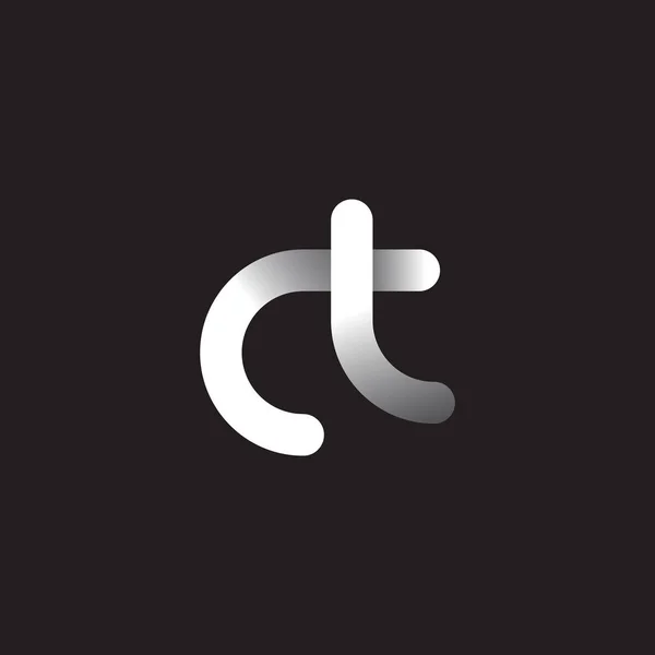 Letters Logo Dark Background — Stock Vector