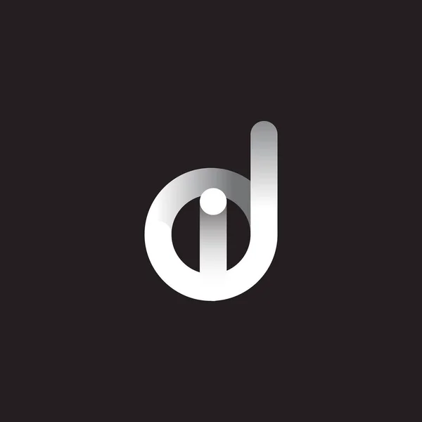 Letras Logotipo Fundo Escuro — Vetor de Stock