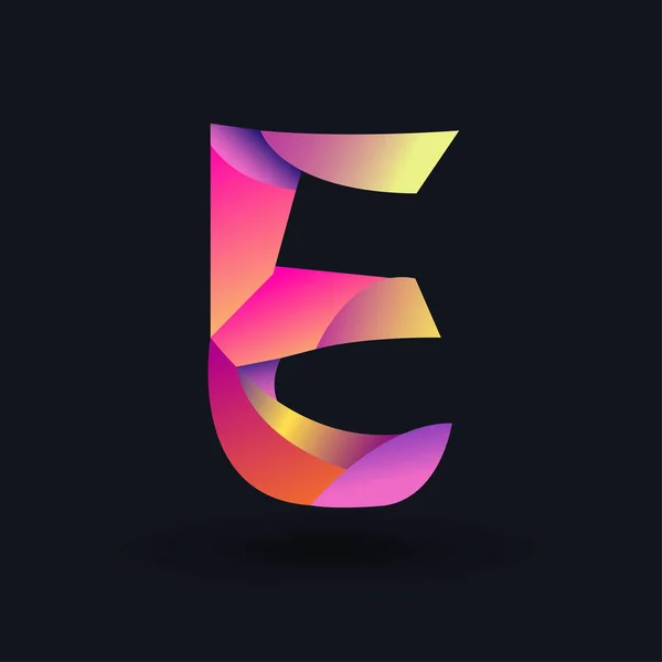 Logo Lettre Colorée Illustration Vectorielle — Image vectorielle