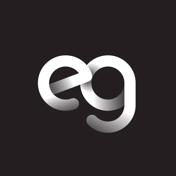 Par Exemple Lettres Logo Sur Fond Sombre — Image vectorielle
