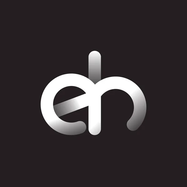 Koyu Arka Plan Üzerinde Logo Harfleri — Stok Vektör