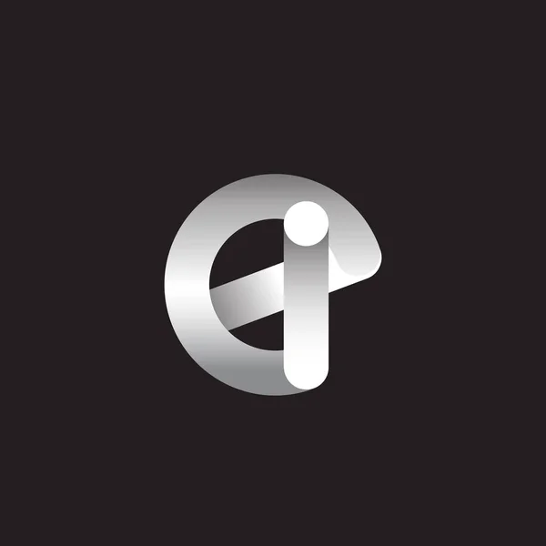 暗い背景に英文字のロゴ — ストックベクタ