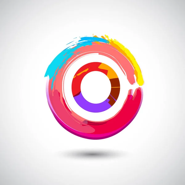 Colorido Logotipo Letra Vector Ilustración — Archivo Imágenes Vectoriales