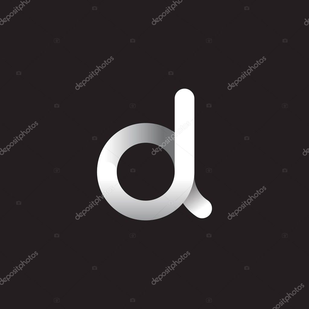 Dl letters  logo  on dark background
