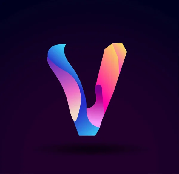 Färgglada Brev Logotyp Vektorillustration — Stock vektor