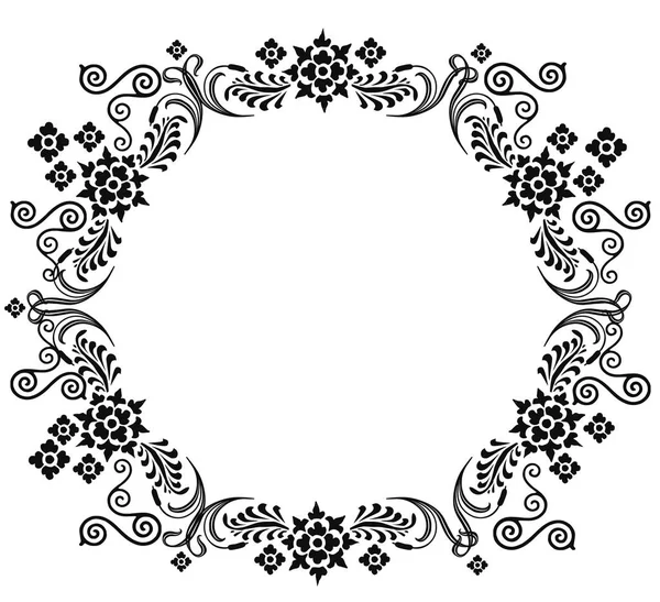 Mooie Bloemen Frame Achtergrond Vectorillustratie — Stockvector