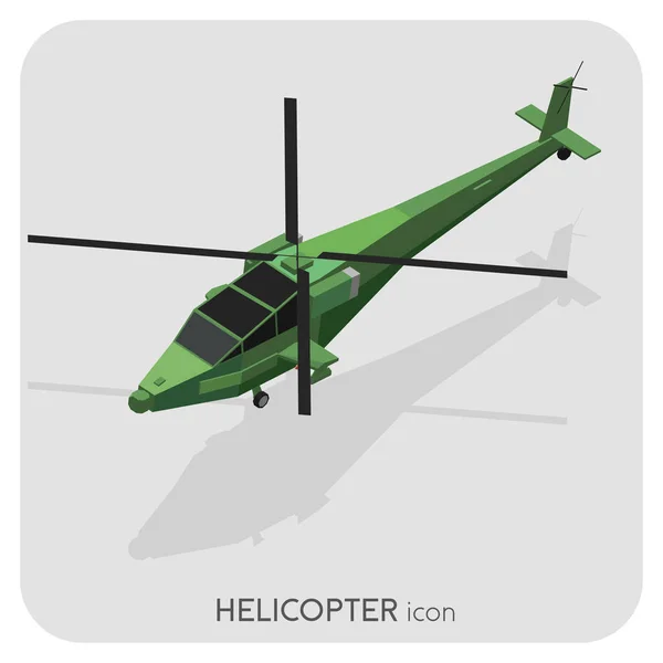 Helikopter Vervoer Pictogram Vectorillustratie — Stockvector