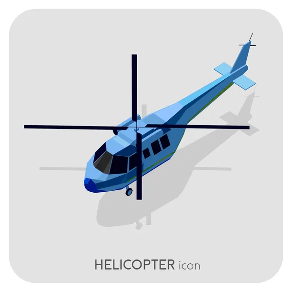 Helikopter Vervoer Pictogram Vectorillustratie — Stockvector