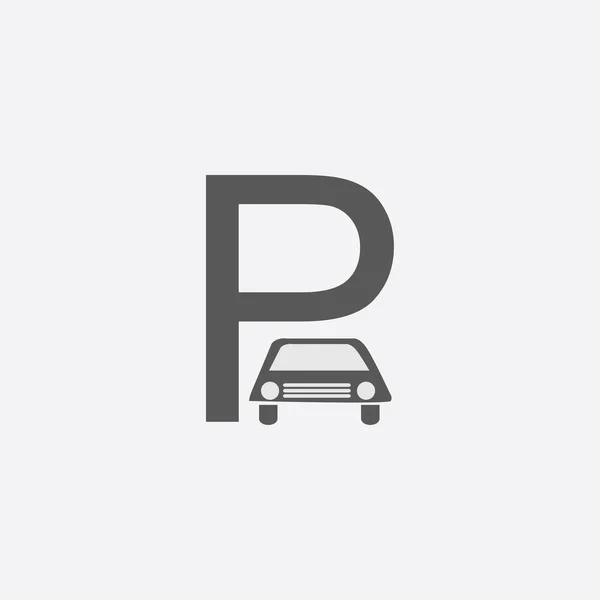 Web アイコンを駐車場 ベクトル イラスト — ストックベクタ
