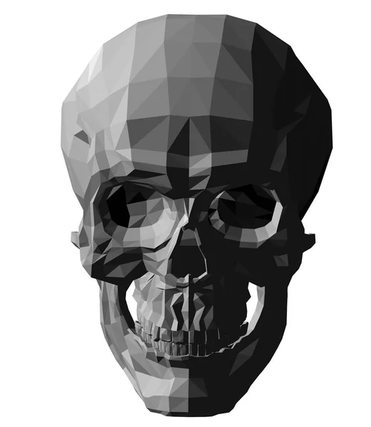 Cráneo Sobre Fondo Blanco Ilustración Vectorial — Vector de stock