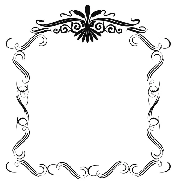 Mooie Bloemen Frame Achtergrond Vectorillustratie — Stockvector