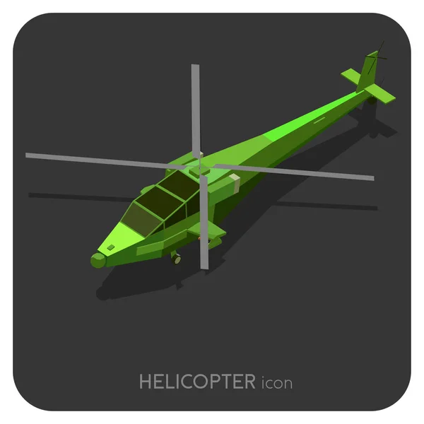 Helicóptero Icono Transporte Ilustración Vectores — Vector de stock