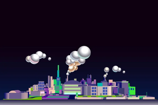modern  city, vector illustration 