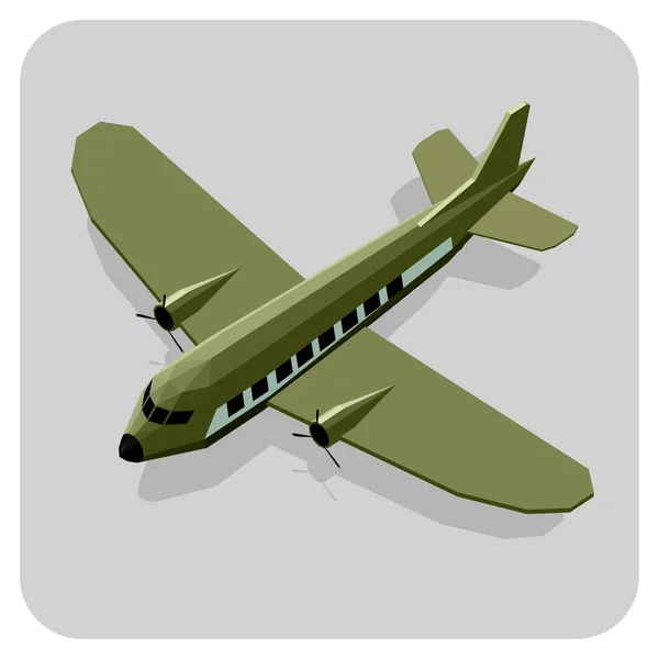 Avión Icono Transporte Ilustración Vectorial — Vector de stock