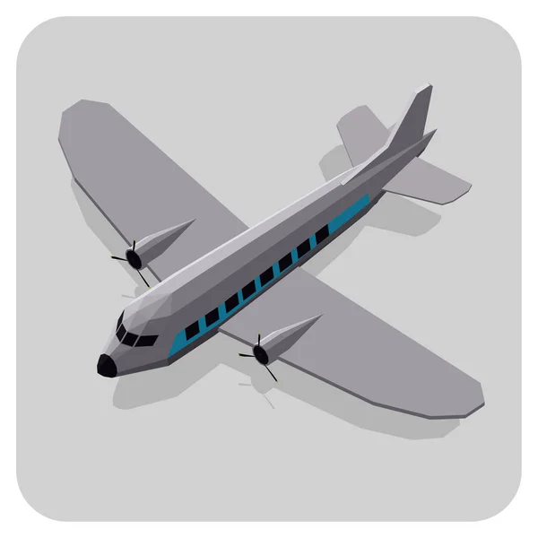 Flugzeug Transport Symbol Vektorillustration — Stockvektor